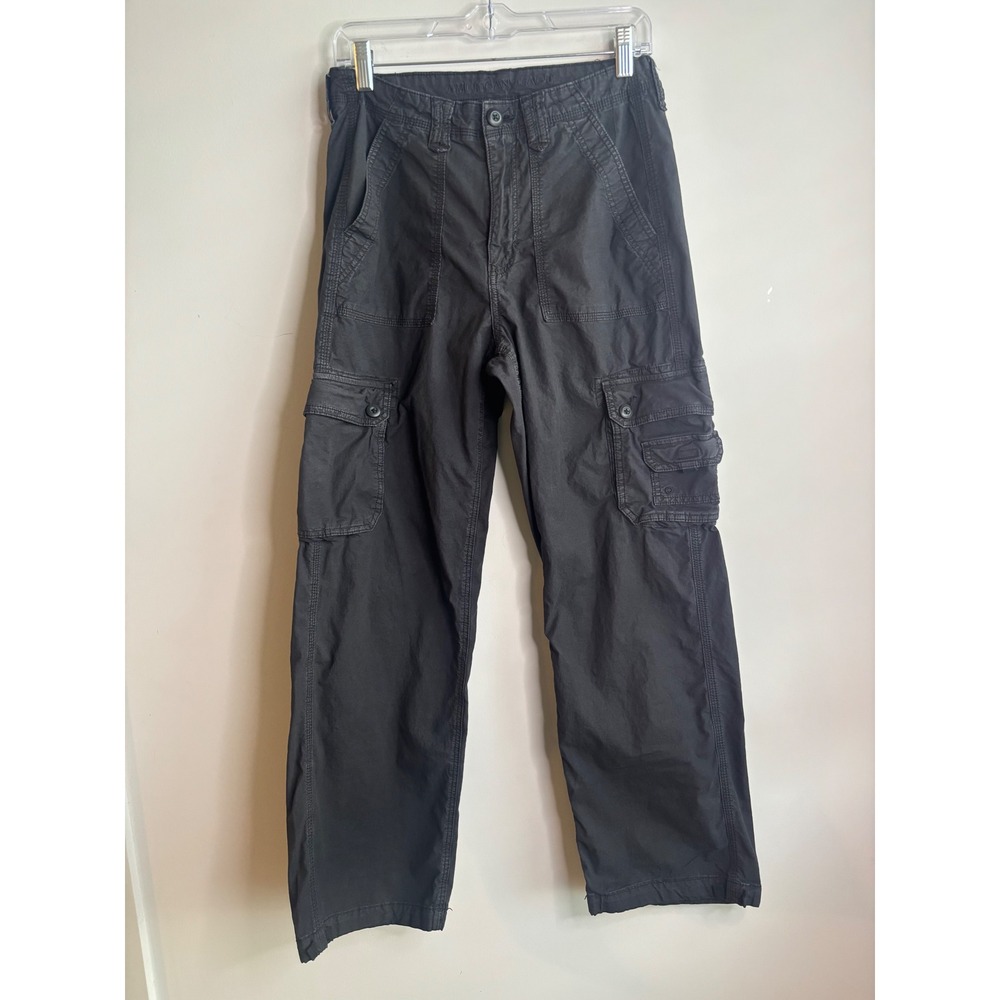 American Eagle Black Cargo Pants Women 8